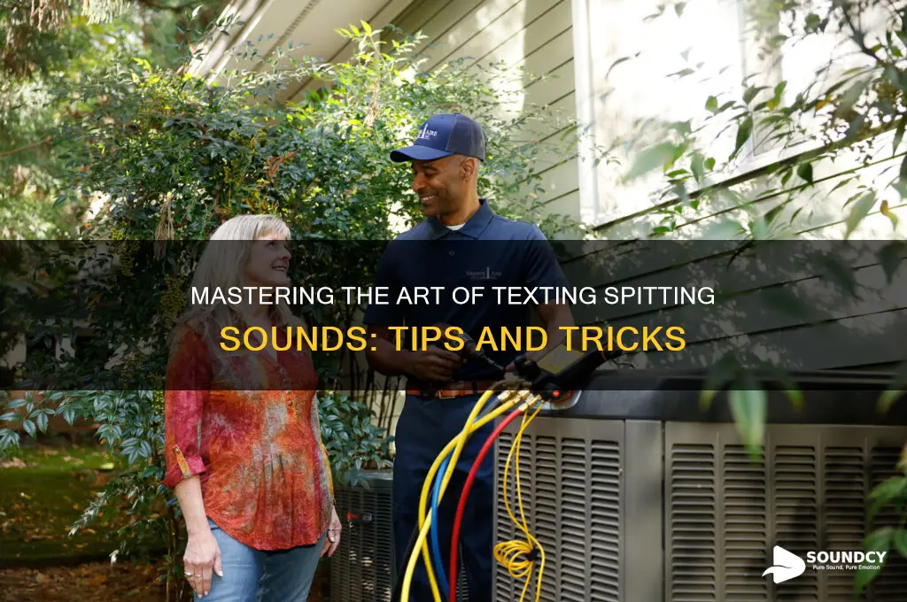 how to text spitting sound