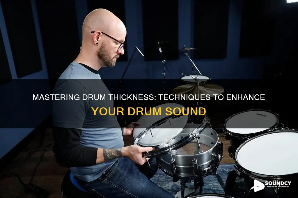 how to thicken drum sound