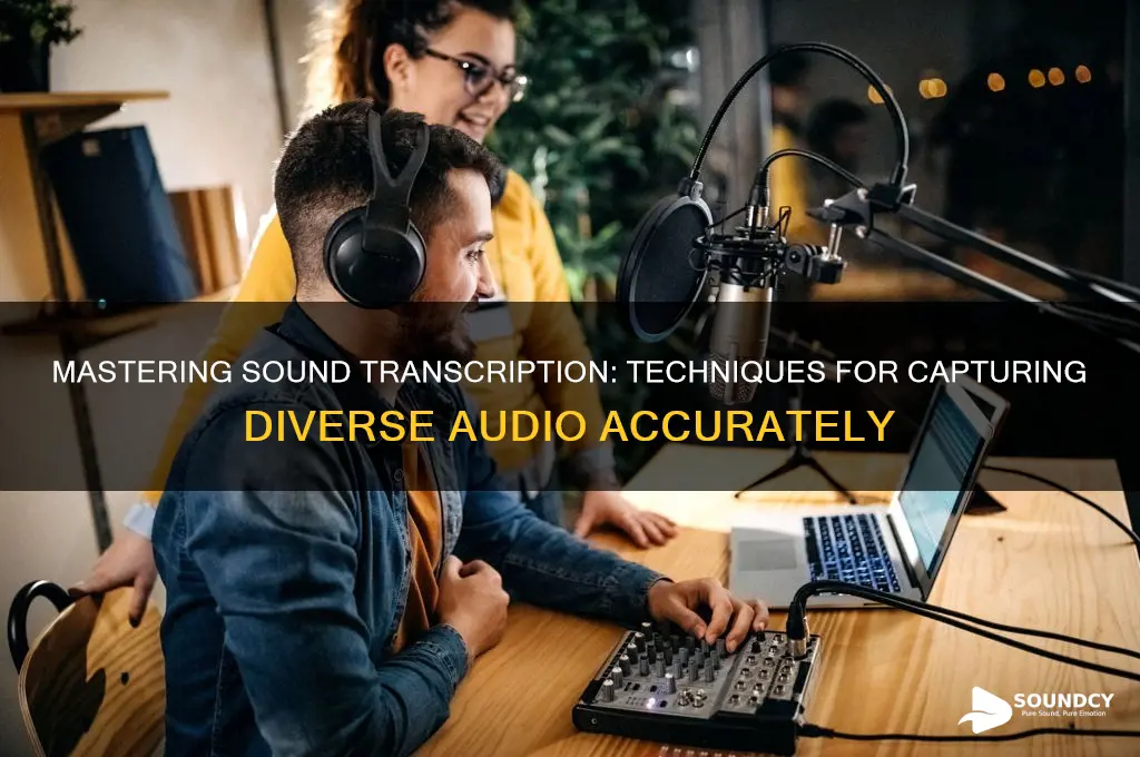 how to transcribe various sounds
