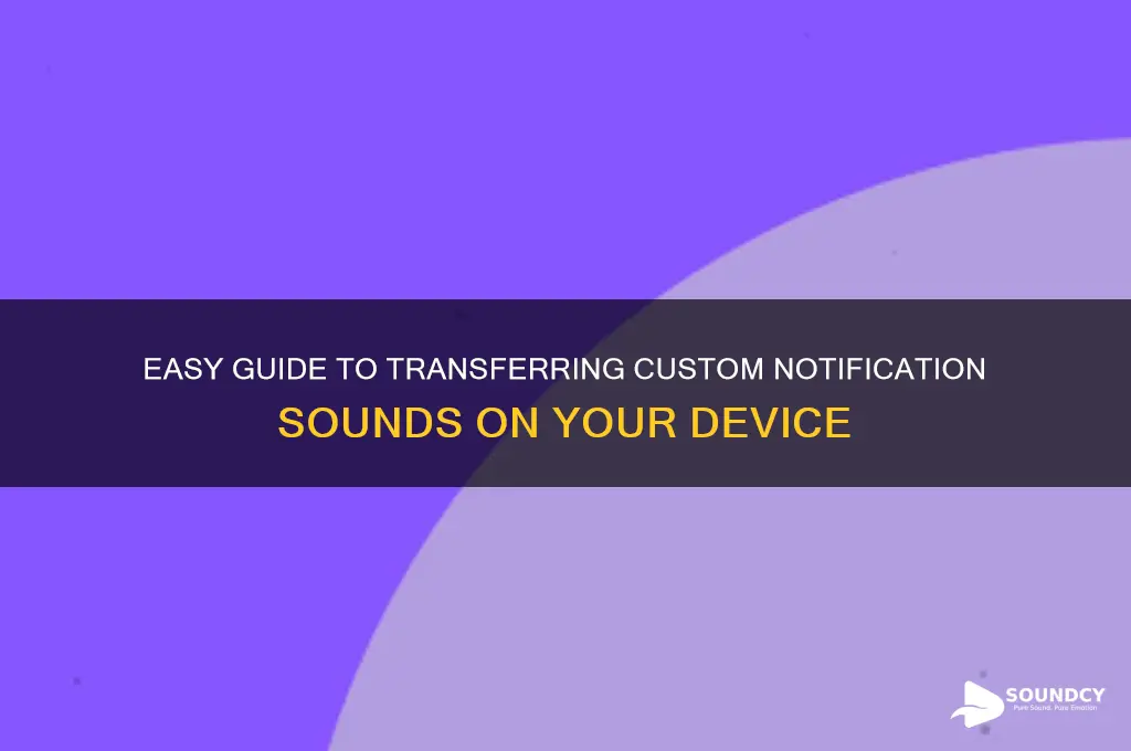 how to transfer notification sound