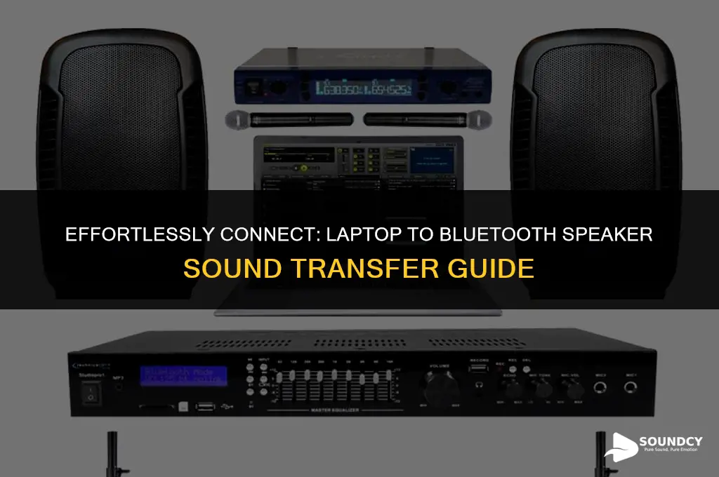 how to transfer sound from laptop to bluetooth speaker