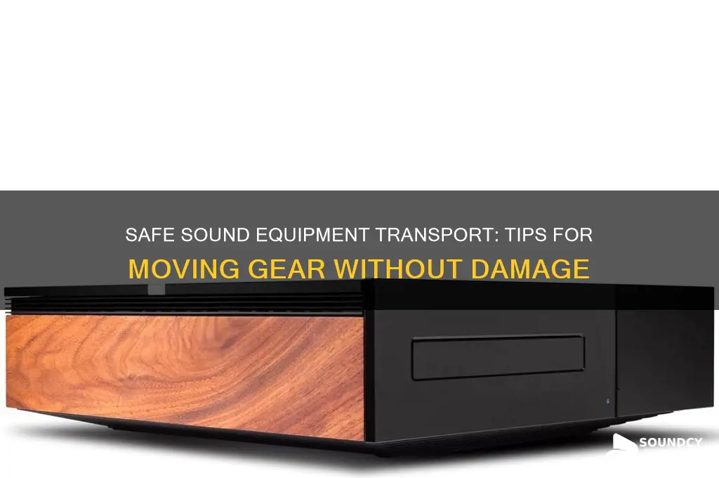 how to transport sound equipment