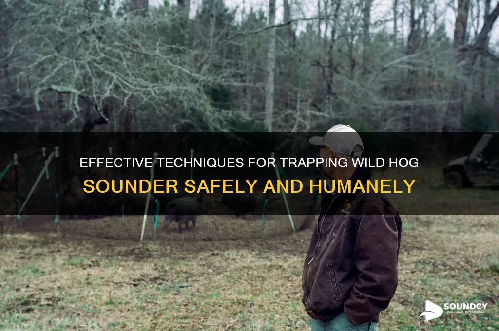how to trap hog sounder
