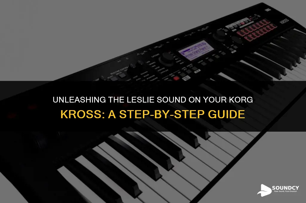 how to trigger leslie sound on a korg kross