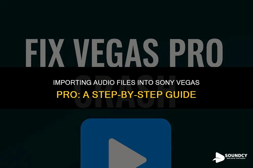 how to trransfer sound files into sony vegas pro