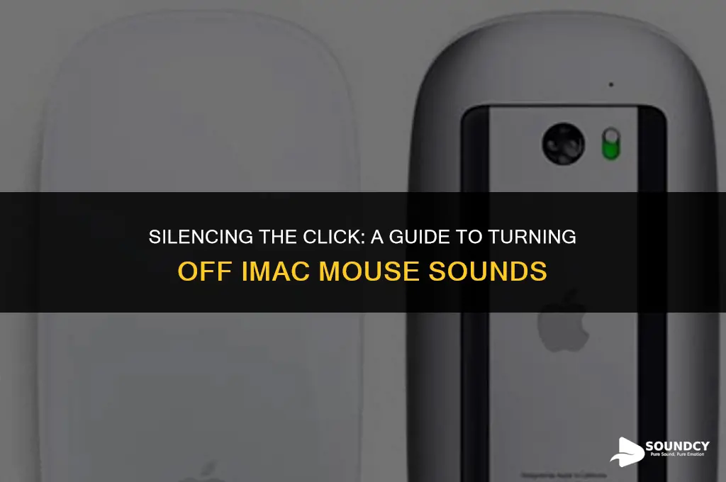 how to tun click sound off on imac mouse