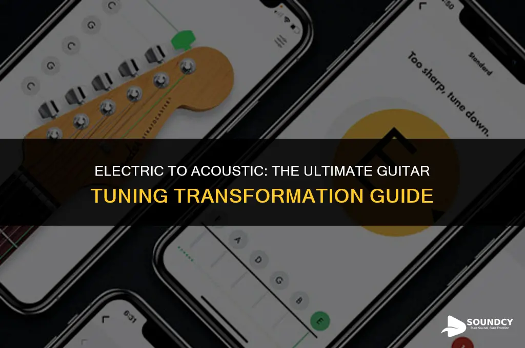 how to tune electric guitar to sound like acoustic