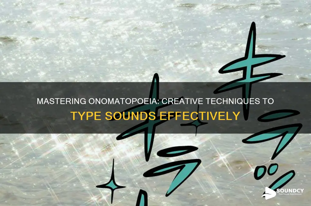how to type a sound