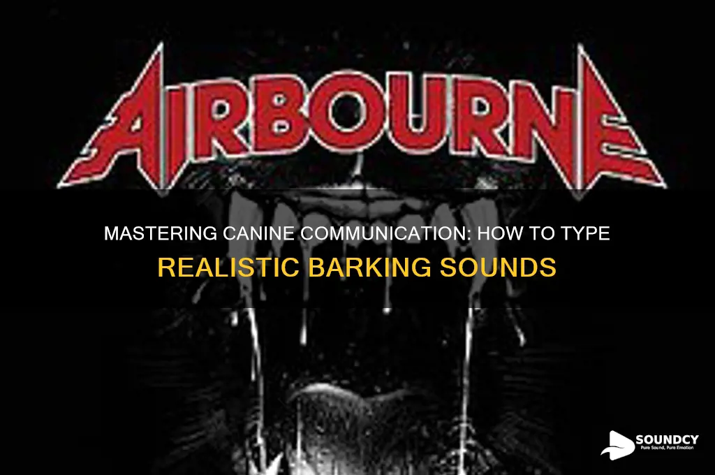 how to type barking sounds