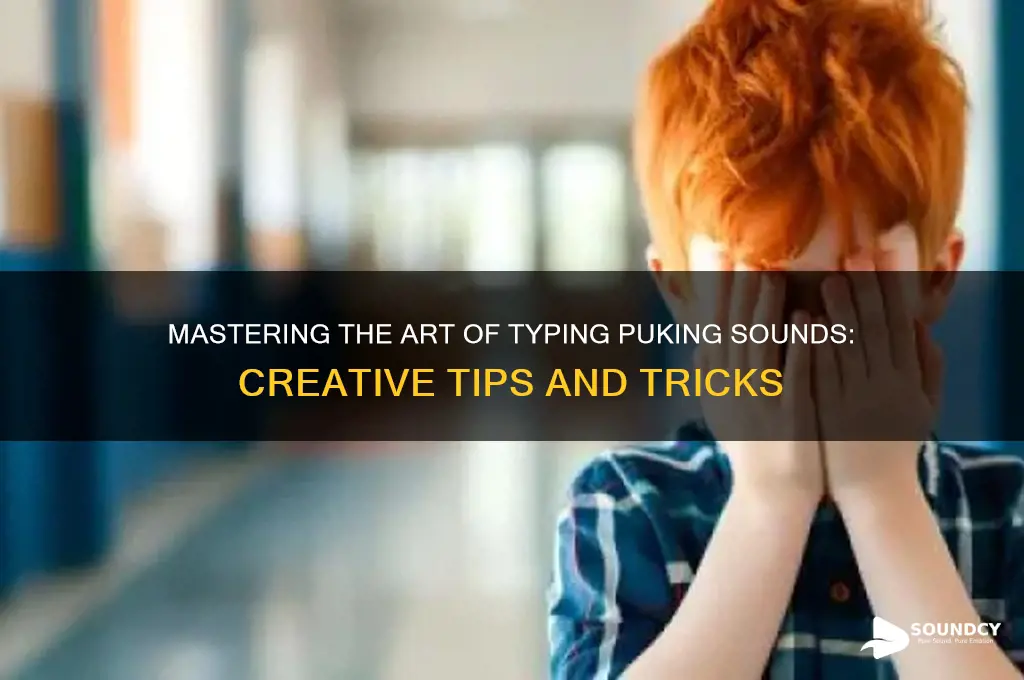 how to type puking sound