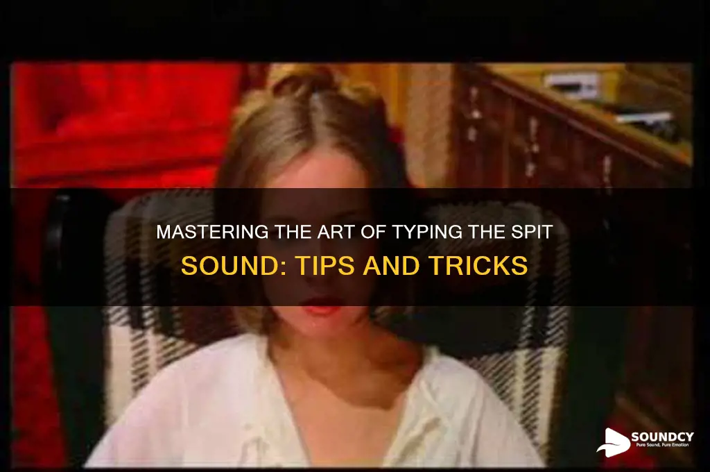 how to type spit sound