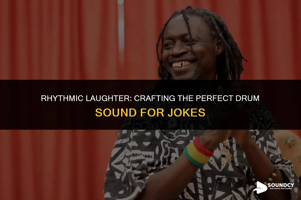how to type the drum sound after a joke