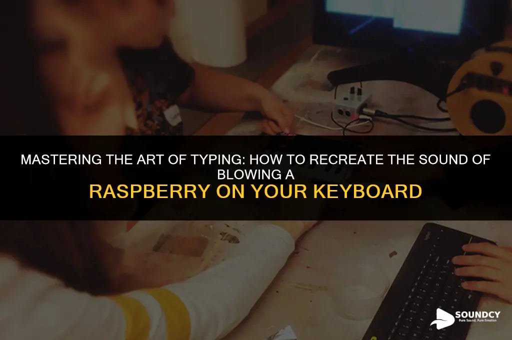 how to type the sound of blowing a raspberry