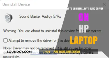 Uninstalling Sound Drivers on HP Laptops: A Step-by-Step Guide