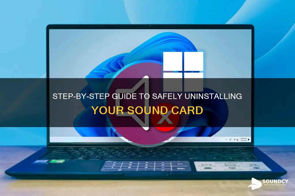 how to uninstall sound card