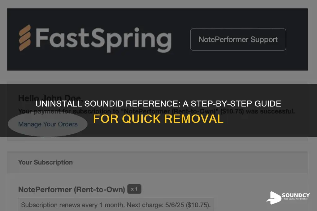 how to uninstall soundid reference