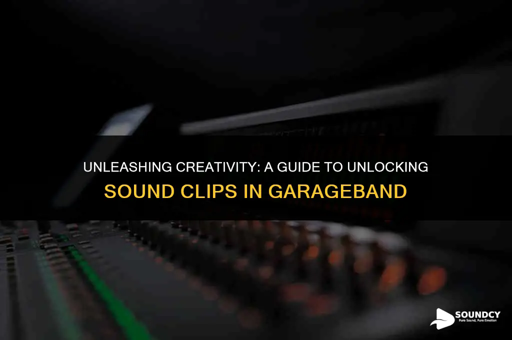 how to unlock a sound clip in garage band