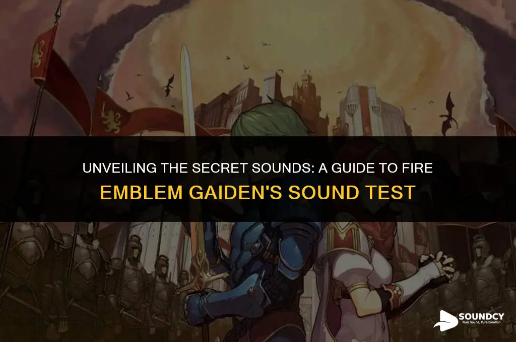 how to unlock sound test in fire emblem gaiden