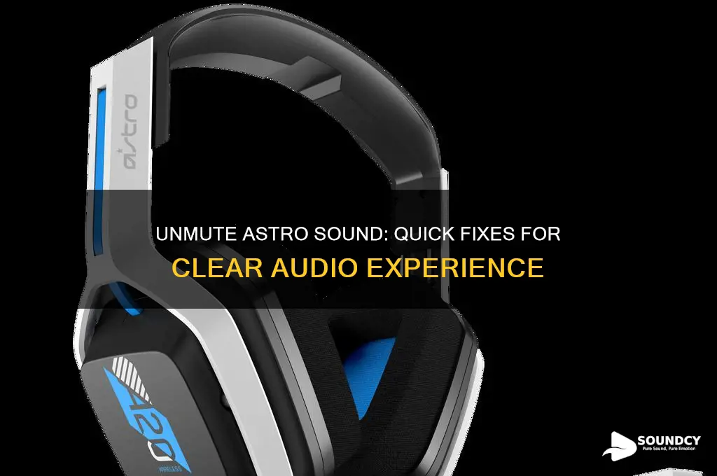how to unmute astro sound