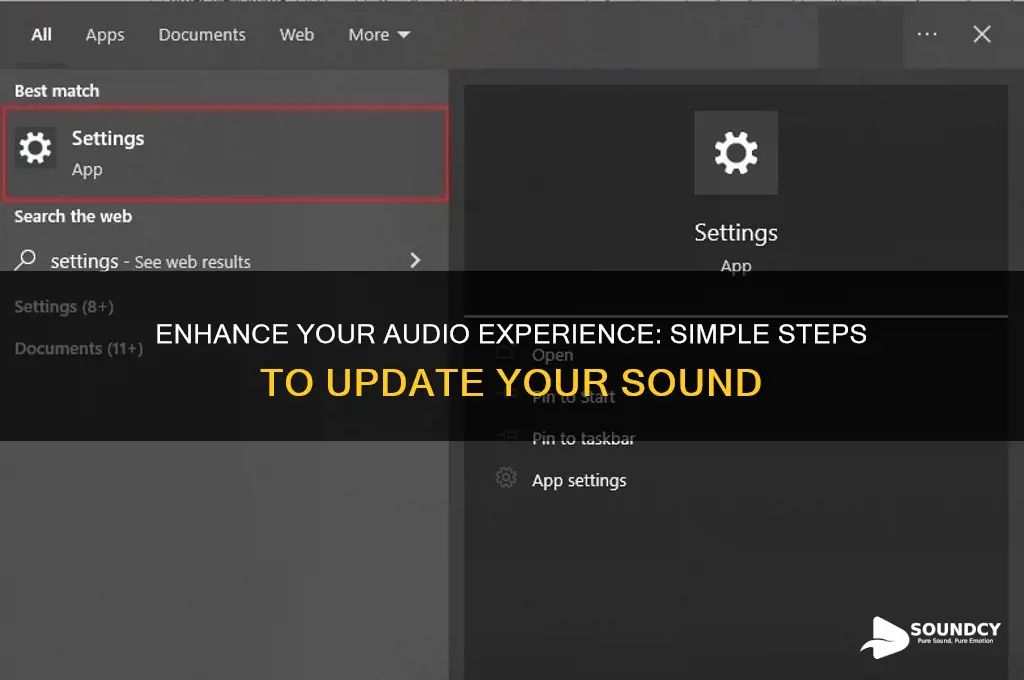how to update my sound