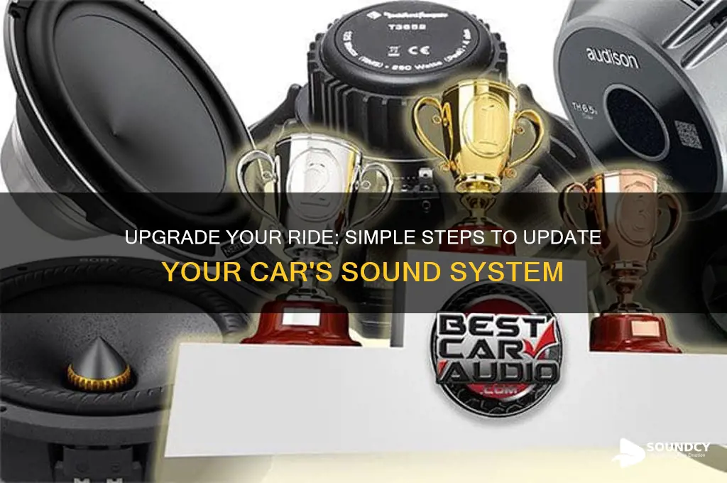 how to update sound car