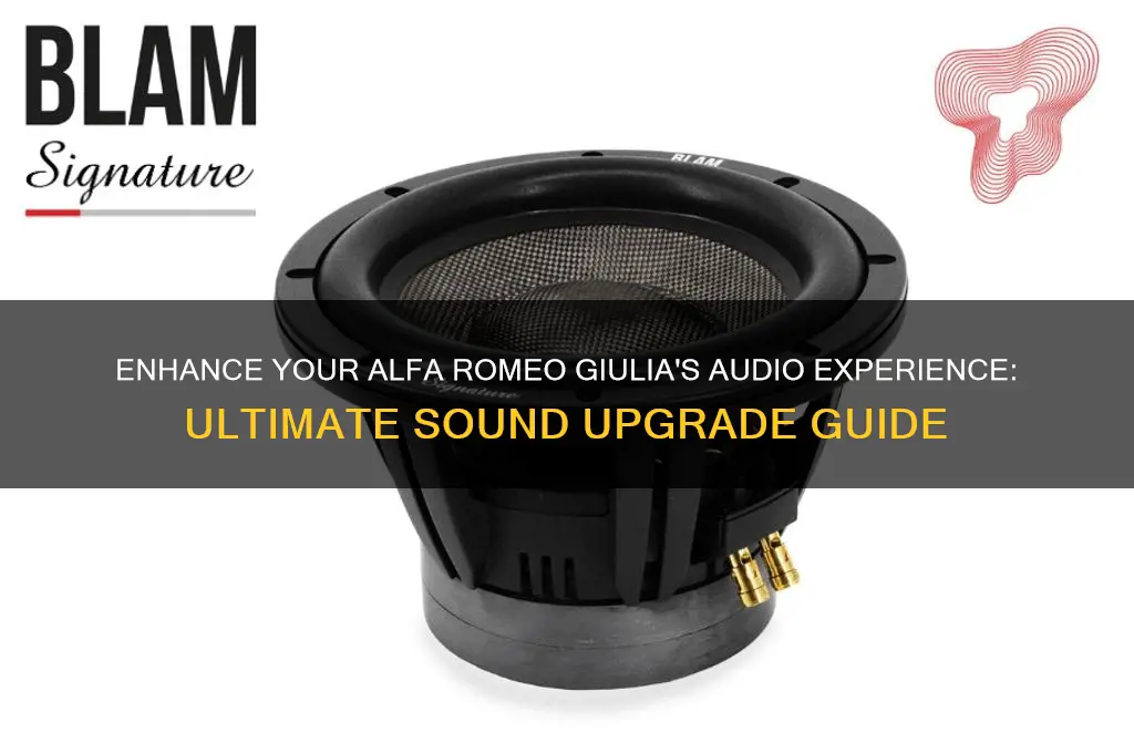 how to upgrade giulia sound
