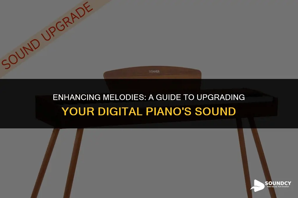 how to upgrade the sound on a digital piano