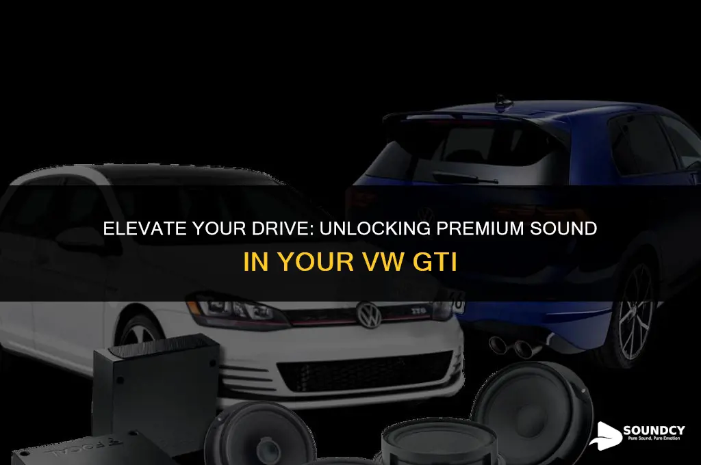 how to upgrade to premium sound in vw gti