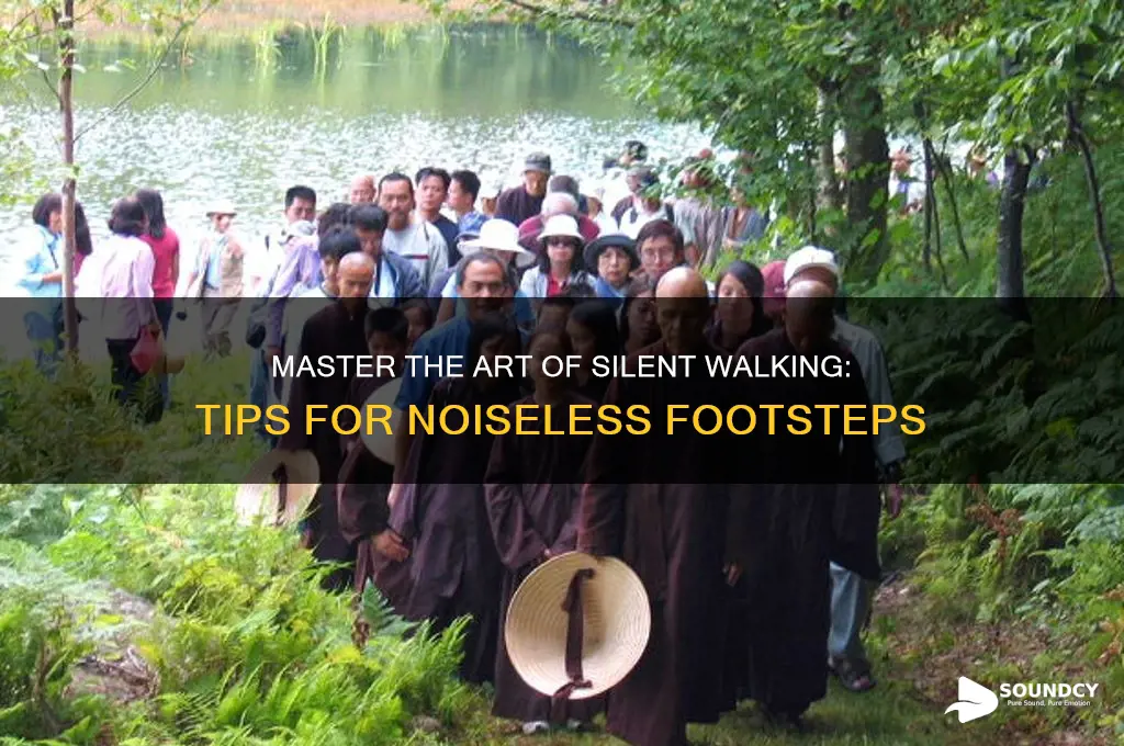 how to walk without sound