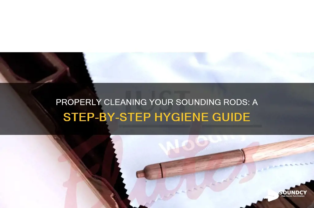 how to wash sounding rods