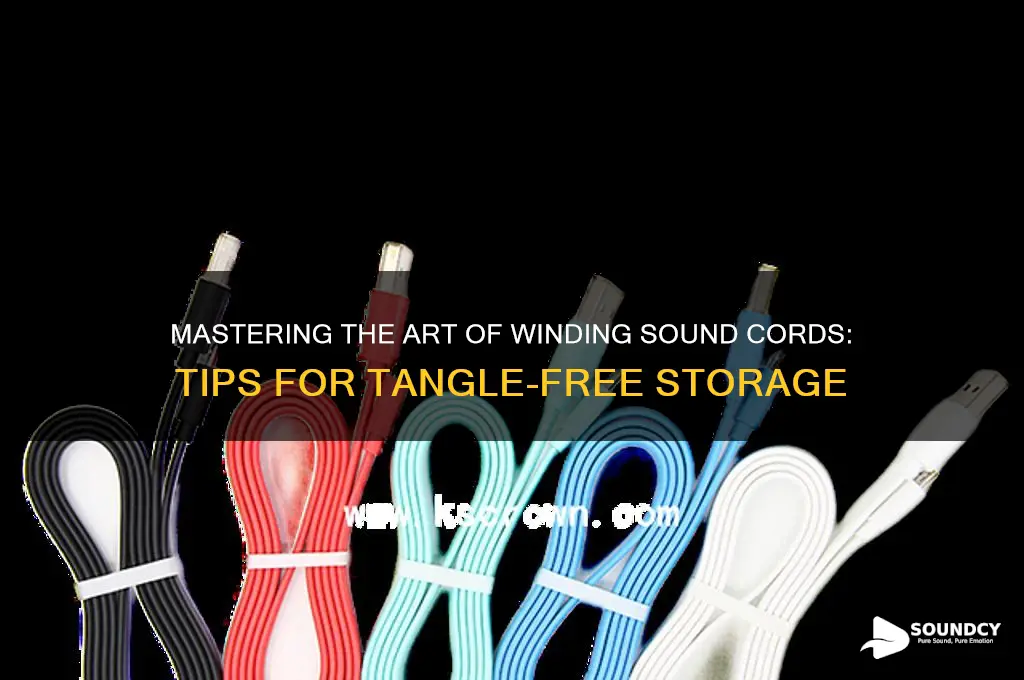 how to wind sound cords