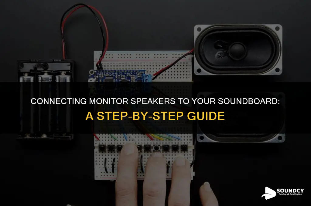 how to wire monitor speakers to the sound board