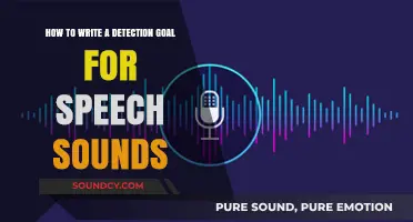 Crafting Effective Detection Goals for Speech Sounds: A Comprehensive Guide