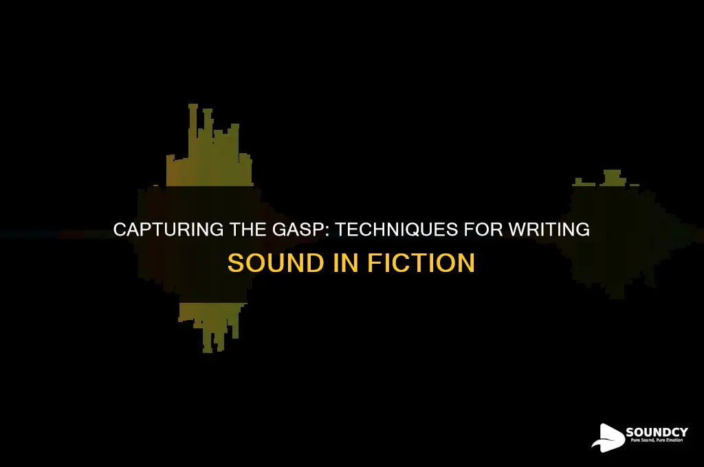 how to write a gasp sound in a book