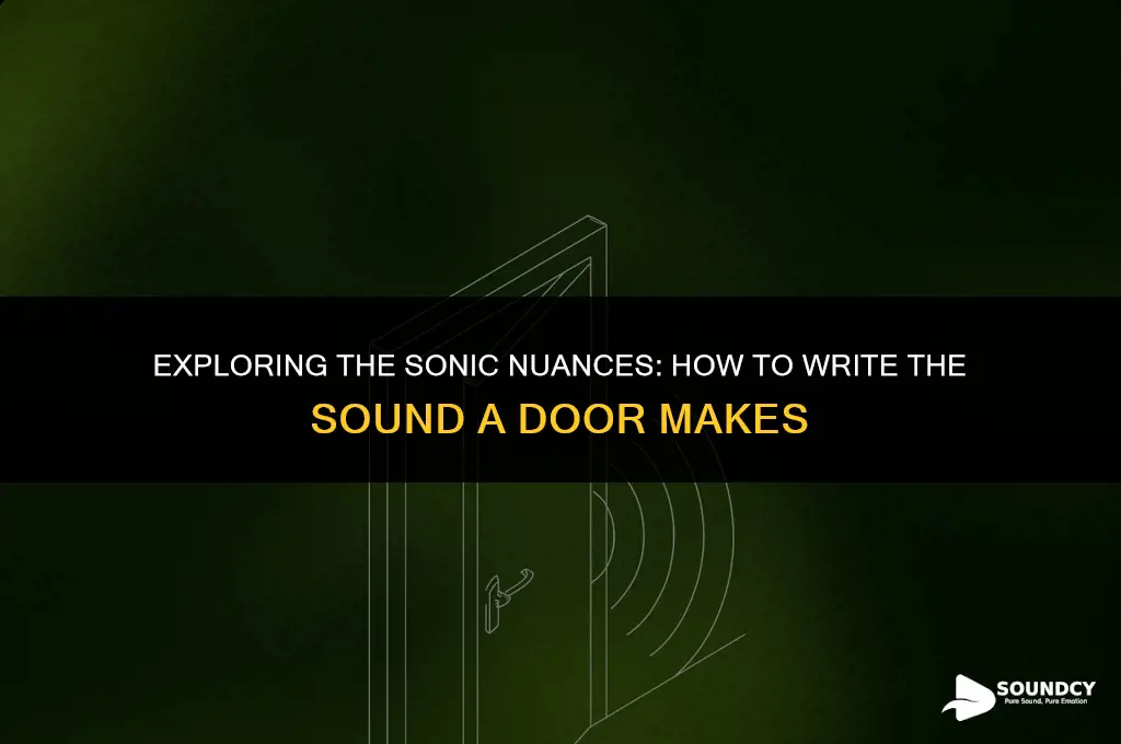 how to write a he sound a door makes