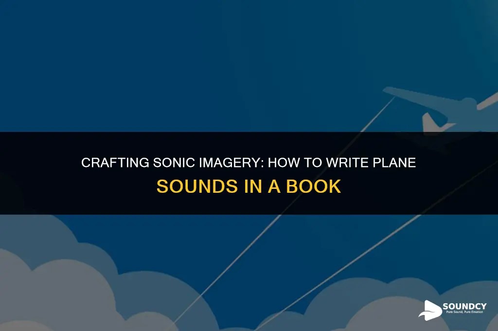how to write a plane sound in a book