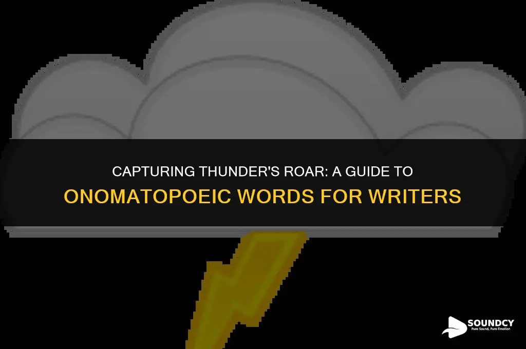 how to write a word for sounds of thunder