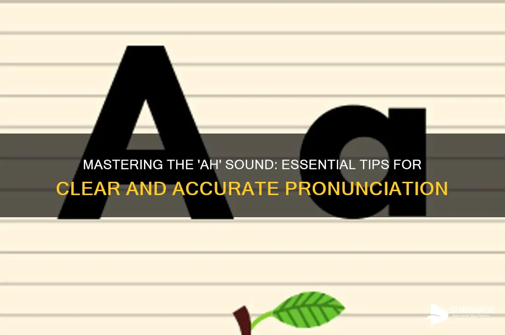 how to write ah sound