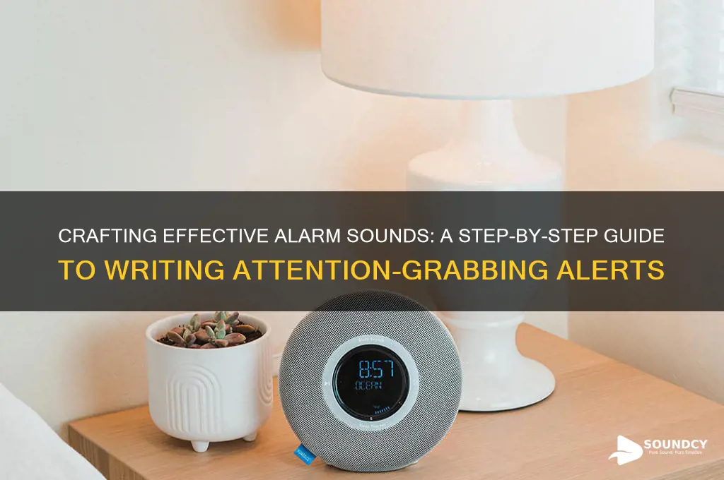 how to write alarm sound