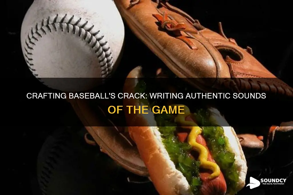 how to write baseball sound