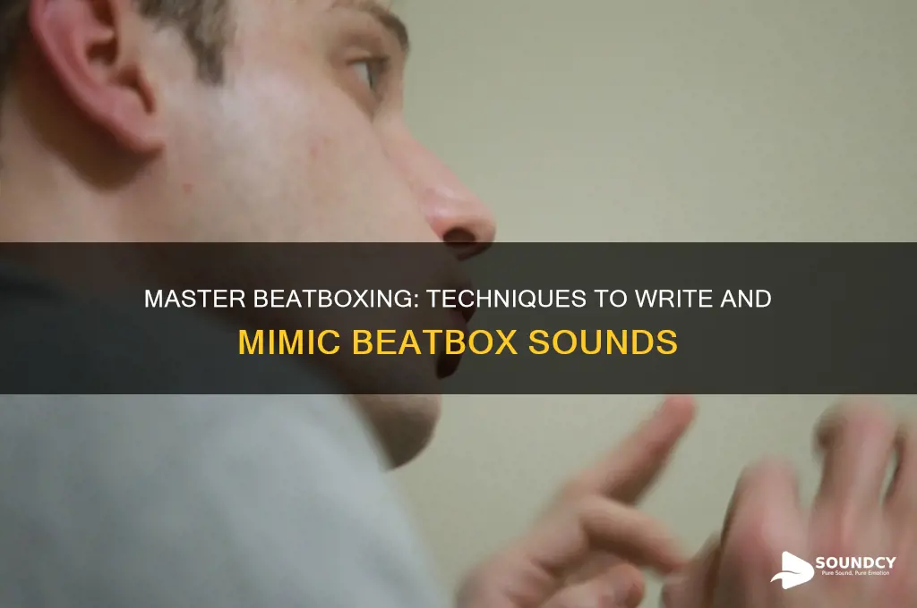 how to write beatbox sounds