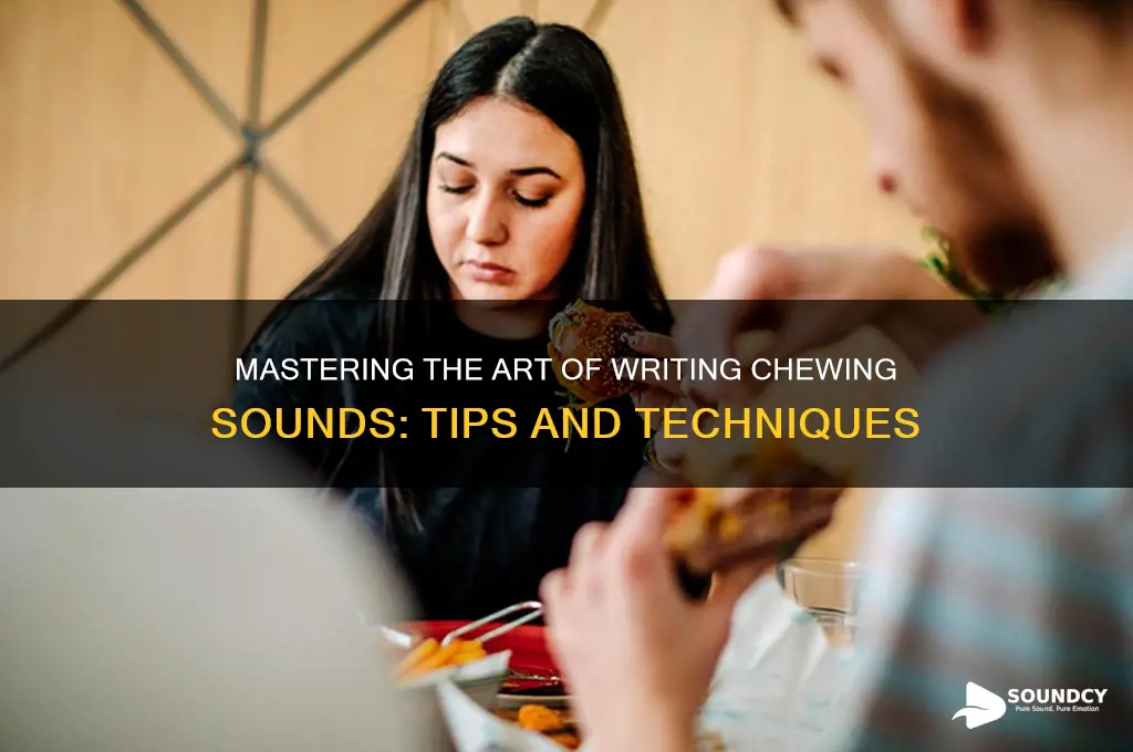how to write chewing sounds