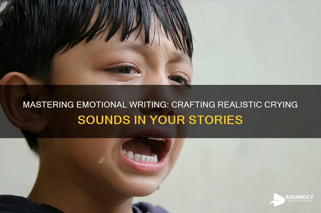 how to write crying sound