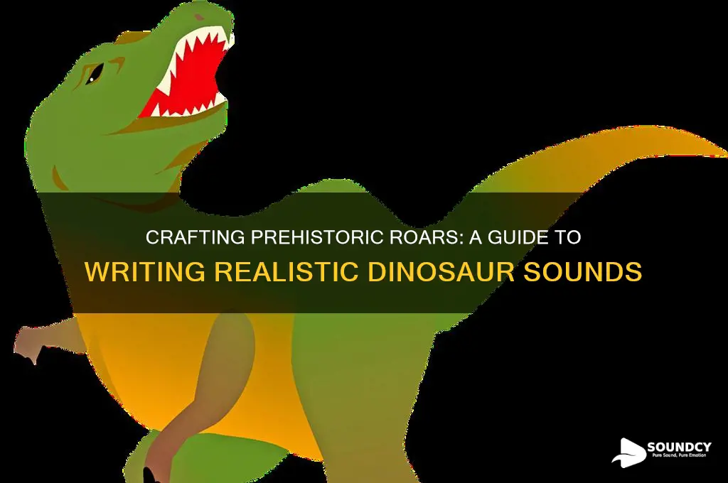 how to write dinosaur sound