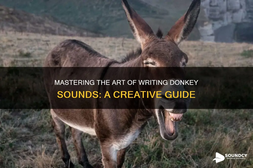 how to write donkey sound