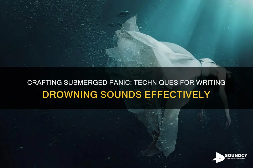 how to write drowning sounds