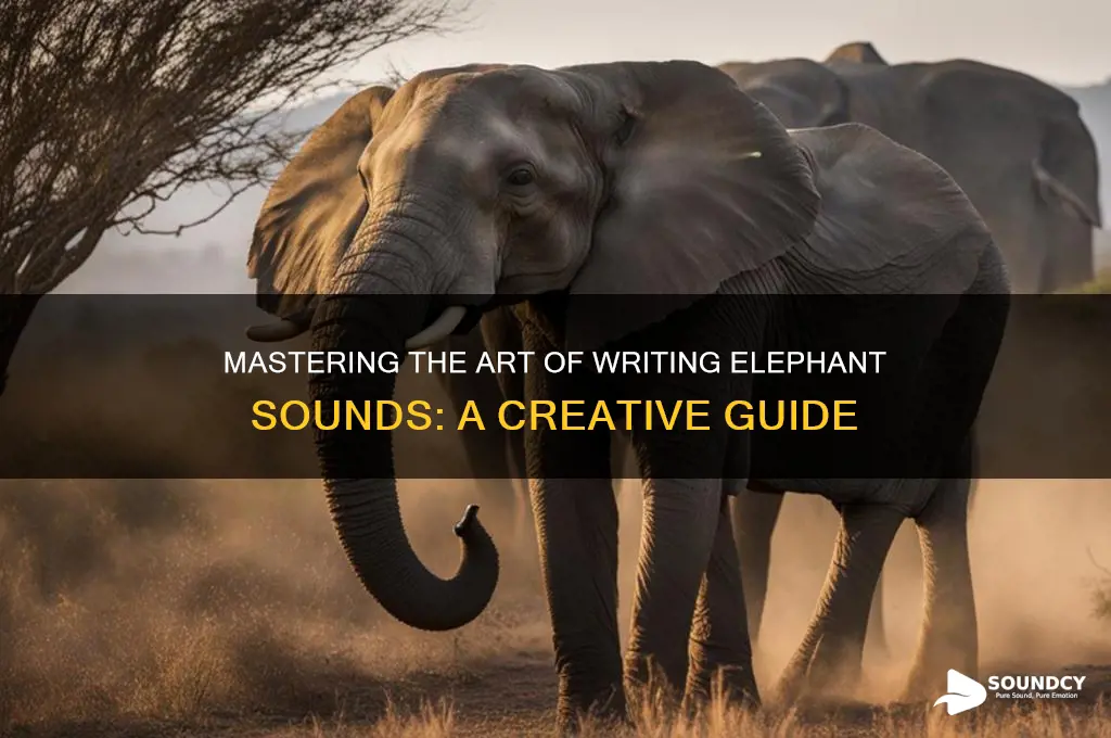 how to write elephant sound