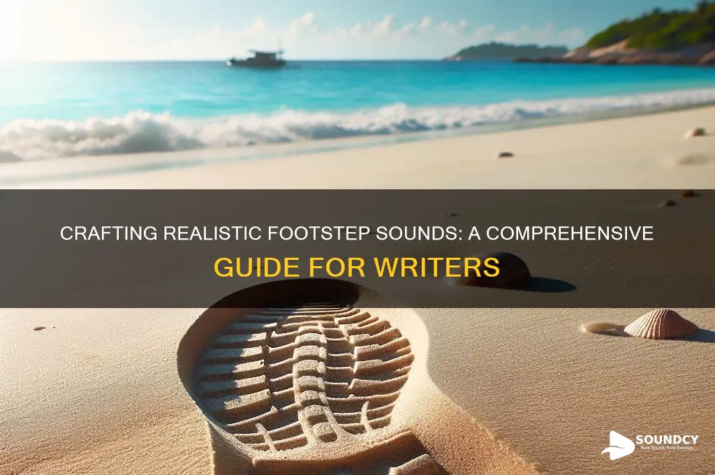how to write footstep sounds