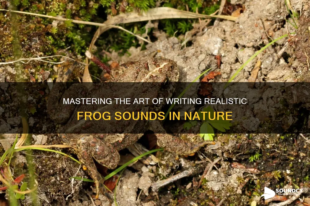 how to write frog sound