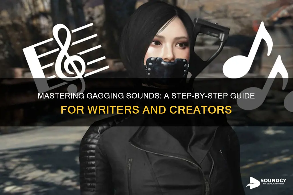 how to write gagging sound